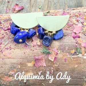 Alquimia Gold and Blue Earrings